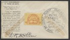 1931 Unauthorized Maritime   Newfoundland Flight Cover Cinderella Label On Back