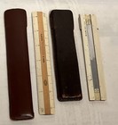 2 Vintage Frederick Post Co  1444k  Slide Ruler   1279-a With Holding Pouch