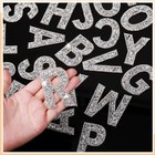 52x Rhinestone Letter Stickers Large Glitter Alphabet Crystal Self Adhesive A-z