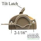 Marvin Ultimate Double Hung Sash Lock With Tilt Feature Satin Taupe Sash Lock