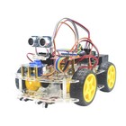 Weikedz 4wd Smart Robot Car Chassis Kit Ultrasonic Diy For Arduino
