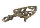Vintage Solid Brass Trivet Ornate Scroll Design 8    Iron Rest Or Kitchen Decor