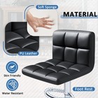  Bar Stools Modern Pu Leather Adjustable Swivel Barstools  Armless Hydraulic 