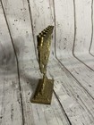 Vtg  Brass 7-branch Menorah Jerusalem Judaica Candle Holder