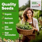 Organic Herb Seeds Variety Pack - Non Gmo  Heirloom 15-pack  Multi