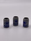 Vintage W  rzburger Hofbr  u Gray Miniature Plastic Beer Mugs Steins Trinkets    