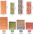 400pcs Assorted Flat Coin Roll Wrappers-100 Each For Penny  Nickel  Dime quarter