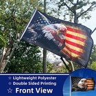 Usa Vintage 3 X 5 Ft Double-sided Printing 6   american Flag Vintage Bald Eagle