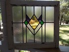 213a English Art Deco Leaded Stained-glass Window 20  X 18 1 4  0 S h Added