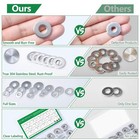 304 Stainless Steel Large Fender Washers Assortment Kit  230 Pieces 15 Sizes    