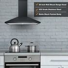 Sndoas 30 In Wall Mount Range Hood 450cfm Stainless Steel 3-speed Kitchen Vent