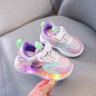 Children Led Shoes Kids Girls Sneakers Princess Lighting Outdoor Fun Sport Fit