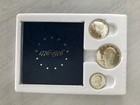 Us Mint Bicentennial 3 Coin Proof Set 40  Silver With Original Display Case