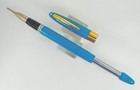 Unrestored Mint Peacock Blue Snorkel Statesman Pen   Pencil Set  Medium Point