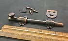 Vintage Antique 4 1 2  Slide Bolt Surface Lock Solid Brass 4 Screws