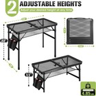 Ciavca Upgraded Folding Camping Table For Bbq Lightweight Portable 24x15 8 