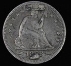 1853 Seated Liberty Quarter W  Arrows   Rays 25c- Love Token Us Silver Type Coin
