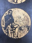 Vtg Antique Wood Carved Wall Art Woman   Man Primitive Folk Art 12 75    Farmhouse
