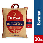 2 Bag Royal Naturally Aged Indian White Basmati Rice  Long-grain 20 Lb Bag