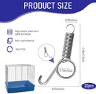 20 Pcs Spring Cage Latch Door Spring Hook Metal Finger Multi-functional Pet Cage