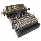 Antique Royal Standard No  5 Flatbed Staircase Typewriter For Parts Or Repair