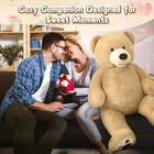 51 Inch Smile Giant Teddy Bear  Large Stuffed Bears With Big Footprints  Big Stu