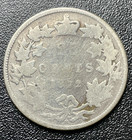 Canada 25-cents Coin   1872  0 925 Silver   Queen Victoria 