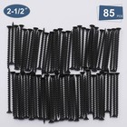85pcs  8    2-1 2  Coarse Thread Black Drywall Screws  Wood Screws