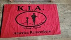 K i a     america Remembers    Memorial Flag 3x5 Ft     Red   Black     Military Tribute