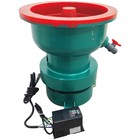 40l Electrtic Vibration Deburring Polishing Machine 220v Straight Opening 550w