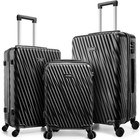 3 Piece Luggage Set Expandable Abs pc Hardshell Carry On With Spinner   Tsa New