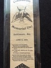 Baltimore  Maryland June 6  1896 Confederate Memorial Day Silk Ribbon