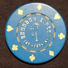 Vintage Bourbon Street Casino  Las Vegas  Nv -  1 Chip - Circulated - Low  hip