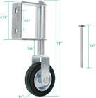 Gate Wheel For Wooden Gate And Metal Tube Gate  Heavy Duty Gate Caster Wheel Wit
