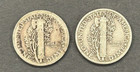 90  Silver Lot Of 2 Mercury Dimes  1916-1945  Random Dates