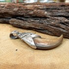 Handmade Silver 925 Bear Claw Pendant Necklace One-of-a-kind From Jp