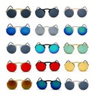 Vintage Round Flip Up Sunglasses Retro John Lennon Style Circle Unisex Glasses