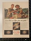1940s Vintage Print Ad Elgin Service Luxury Watches Gift From The Folks Ww2 Era