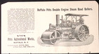 Buffalo Pitts Double Engine Steam Road Roller Agricultural Works Buffalo 1895 Ad