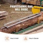 Rail Mill Guide System 9 Ft Chainsaw Milling Rail Guide 4 Crossbar Kits