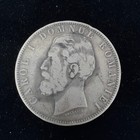 Romania 1880 5 Lei Carol I  900 Silver Coin