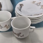Antique German Porcelain Tea Set 16 Pc Children Playing Toys Mint