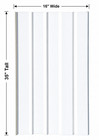 Mobile Home Skirting Vinyl Underpinning Panel     White  16  W X 35  L  Pack Of 10
