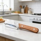 2-in-1 Stainless Steel Vegetable Peeler W  Handle And Bottle Opener Kitchen Tool