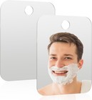 2 Pack Fogless Shower Mirrors 6 7  5 1 Multipurpose Portable  Wall Hanging Mirror