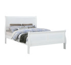 New Queen King Twin Full 5pc White Sleigh Bed Set Modern Furniture Bed d m n c