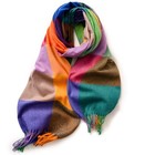 Women s Faux Cashmere Plaid Scarf - Ultra-soft Winter Wrap   Vintage Checkere   