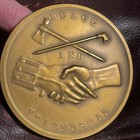 John Adams Dated 1797 Indian Peace Us Mint Bronze Medal -  3 Inch Diameter