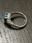 Sterling Silver W Turquoise Stone Ring Size 8 75 Vintage