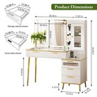 47 24  Big Modern Vanity Desk With Mirror And Lights makeup Vanity Desk With    